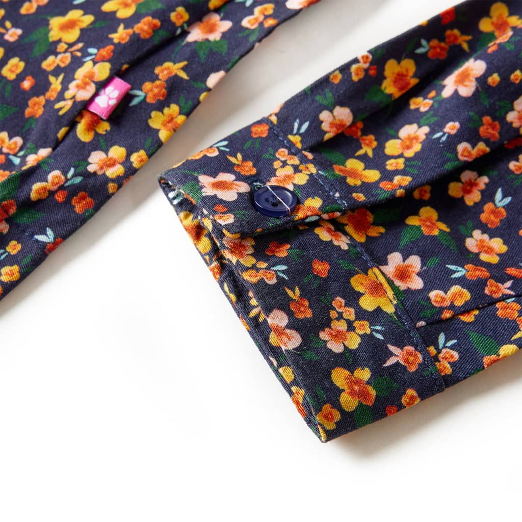 Robe à manches longues pour enfant taille 92 bleu marine - 92 (1 5-2 ans) - number 6.