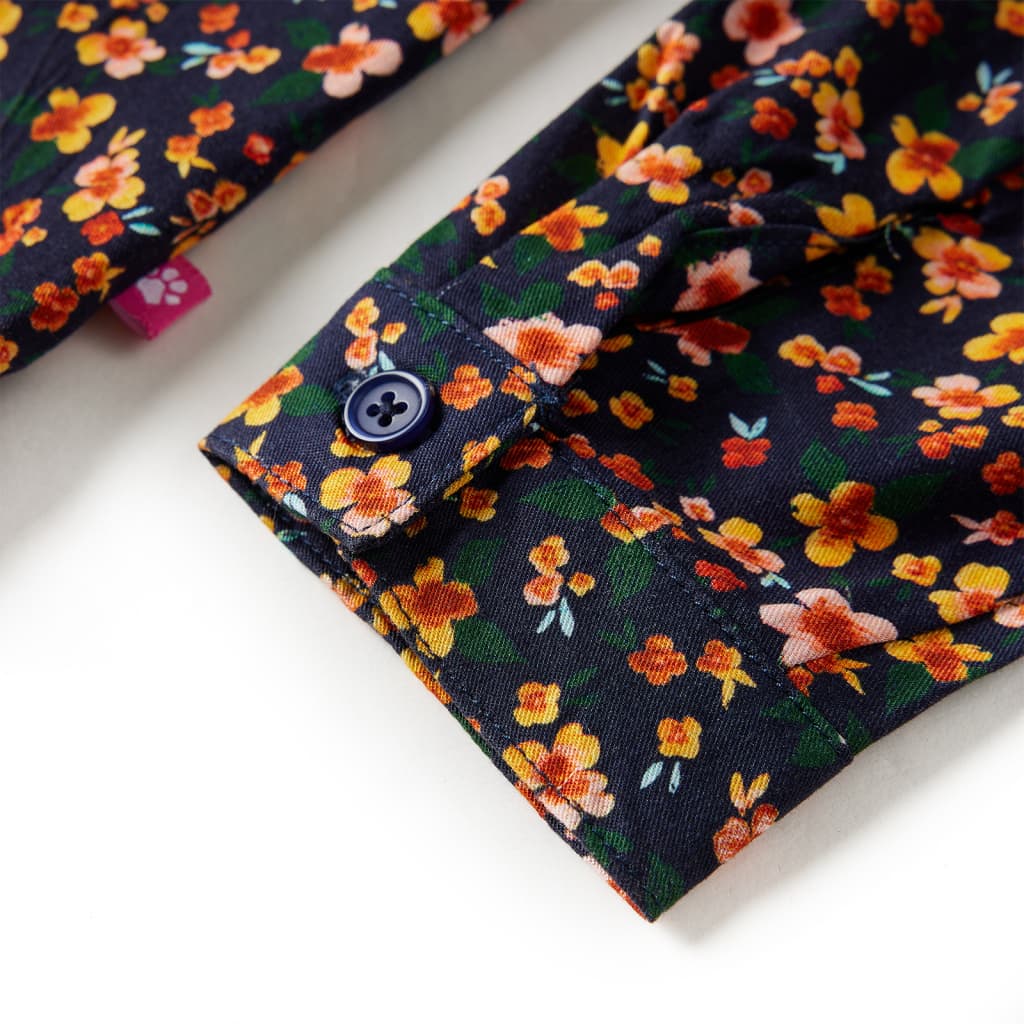 Chemise pour enfant taille 92 bleu marine - 92 (1 5-2 ans) - number 5.