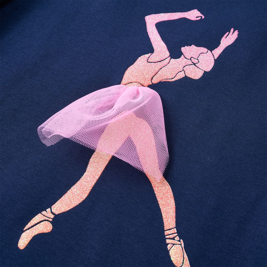 T-shirt manches longues pour enfant taille 92 - bleu marine, 92 (1 5-2 ans) - number 5.