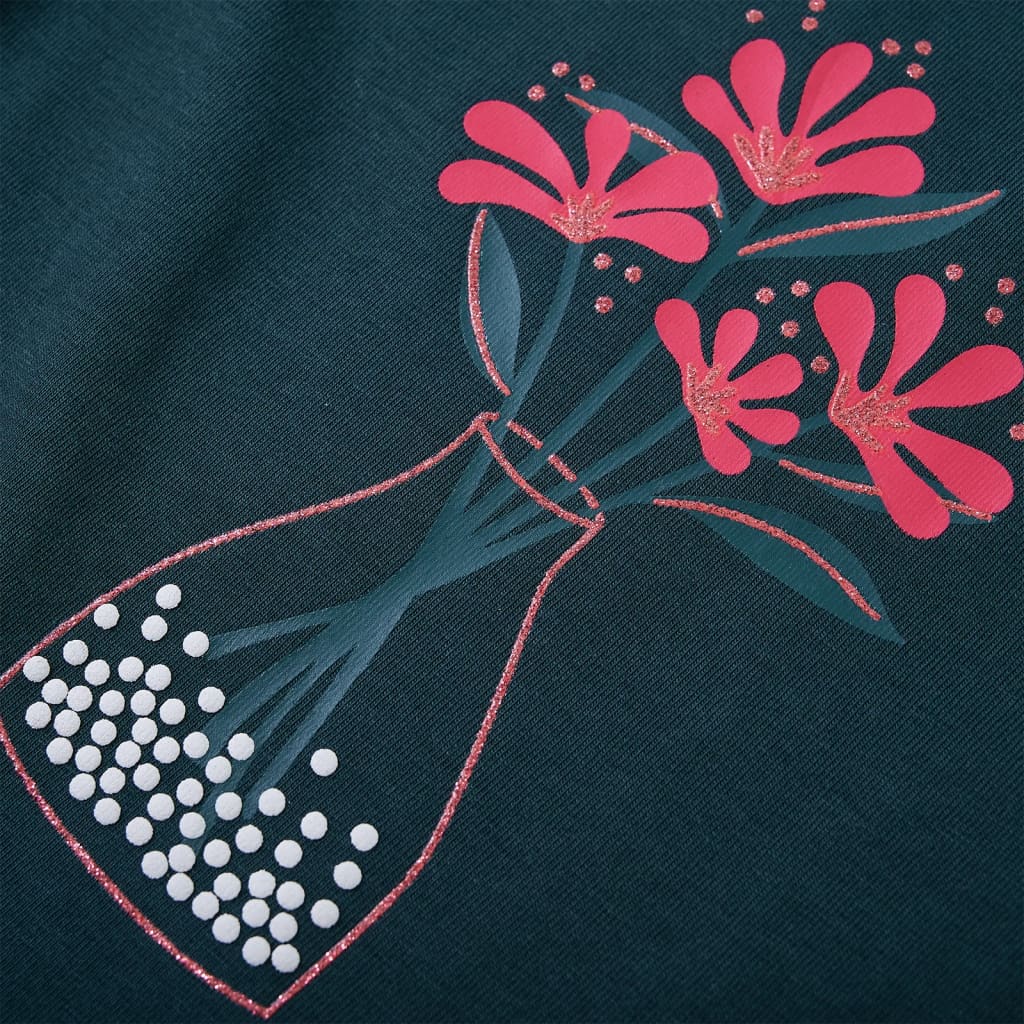 T-shirt à manches longues pour enfant taille 92 vert foncé - vert, 92 (1 5-2 ans) - number 4.