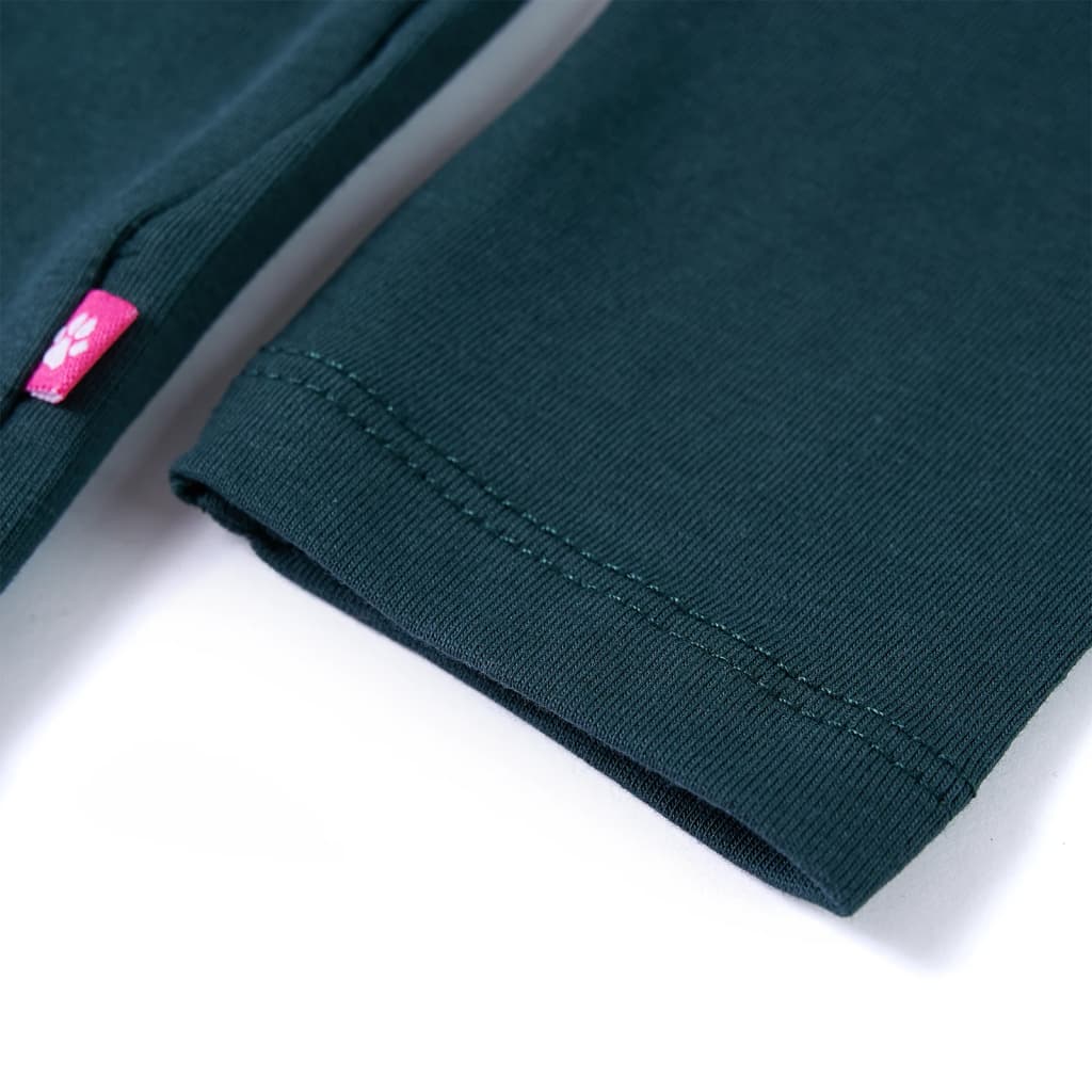 T-shirt à manches longues pour enfant taille 92 vert foncé - vert, 92 (1 5-2 ans) - number 5.