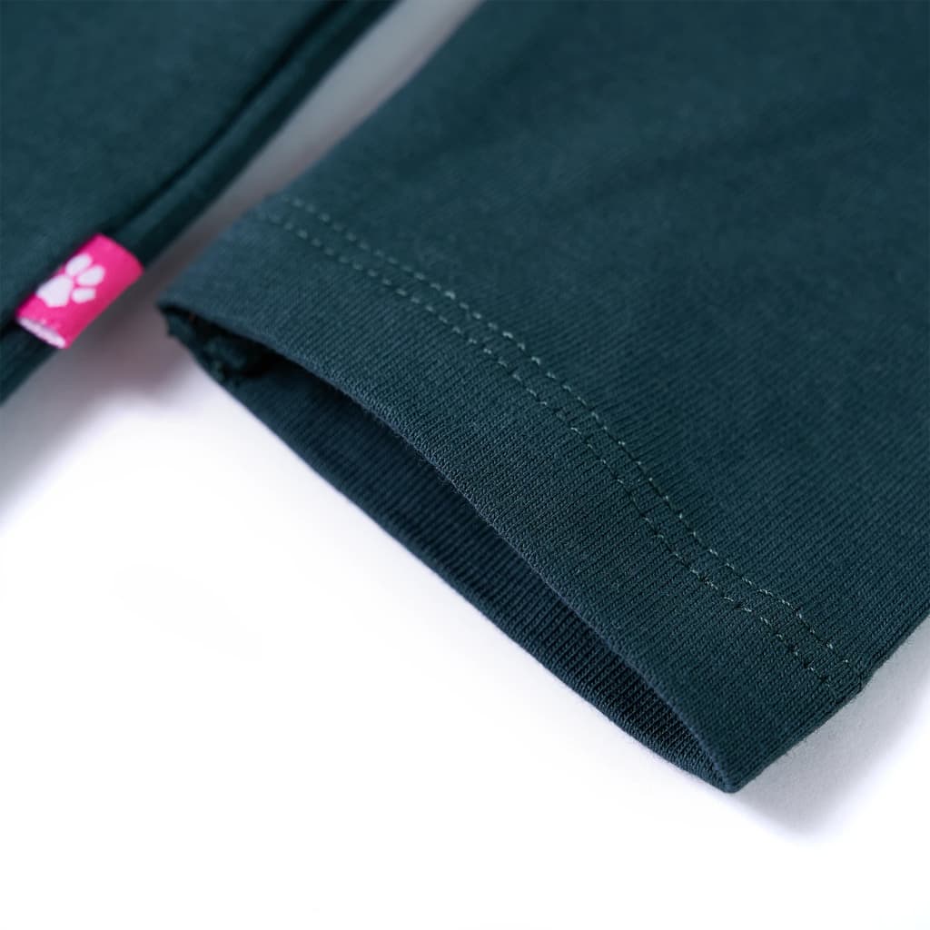 T-shirt à manches longues pour enfant taille 92 vert foncé - vert, 92 (1 5-2 ans) - number 5.