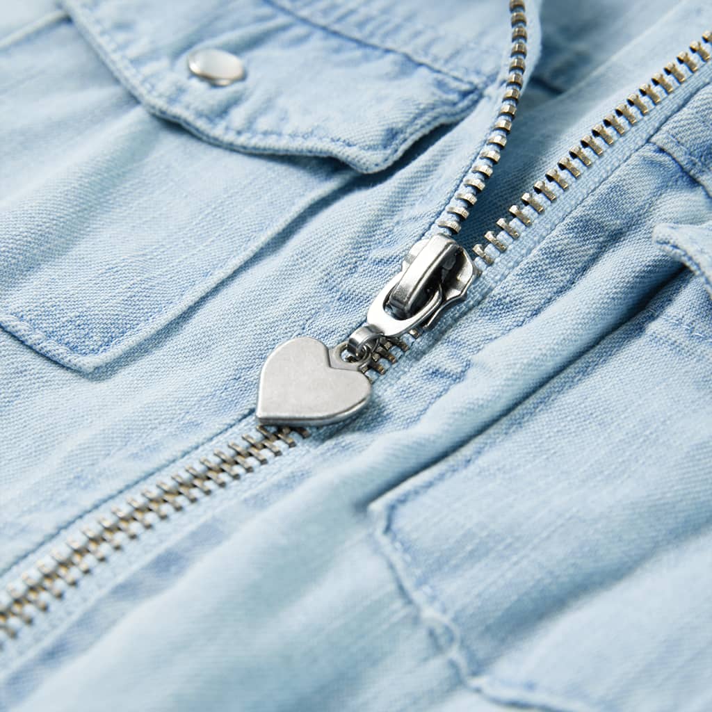 Combinaison pour enfant taille 92 à manches courtes bleu clair - 92 (1 5-2 ans) - number 5.