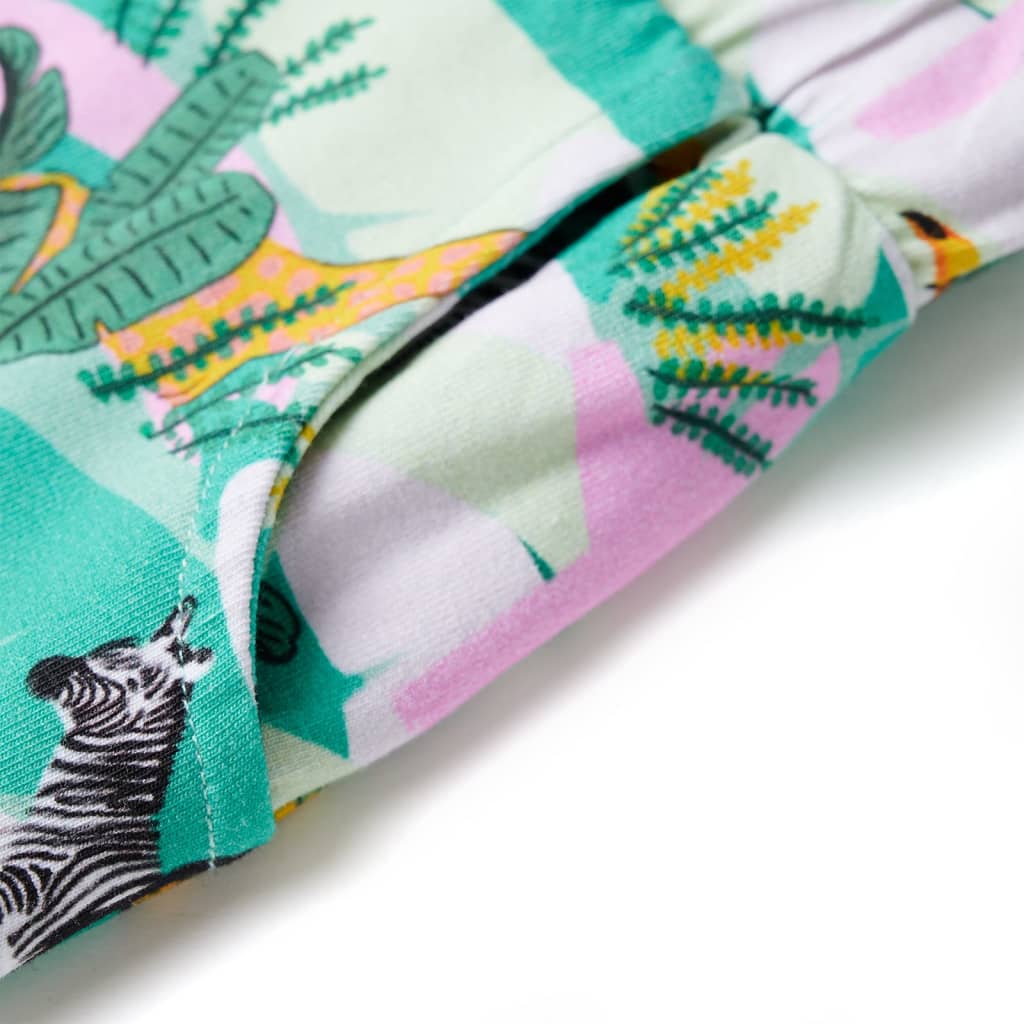 Short pour enfant taille 92 avec ficelle vert menthe - 92 (1 5-2 ans) - number 5.