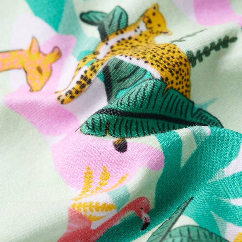 Short pour enfant taille 92 avec ficelle vert menthe - 92 (1 5-2 ans) - number 7.