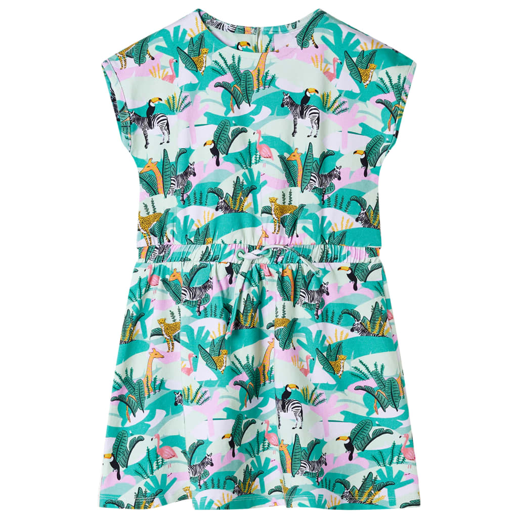 Robe pour enfant taille 92 vert menthe clair - 92 (1 5-2 ans) - number 1.