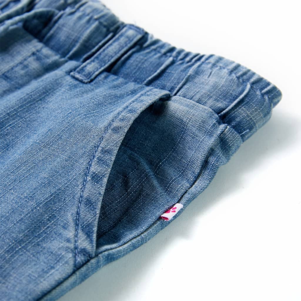 Short pour enfant taille 92 bleu denim - bleu, 92 (1 5-2 ans) - number 4.
