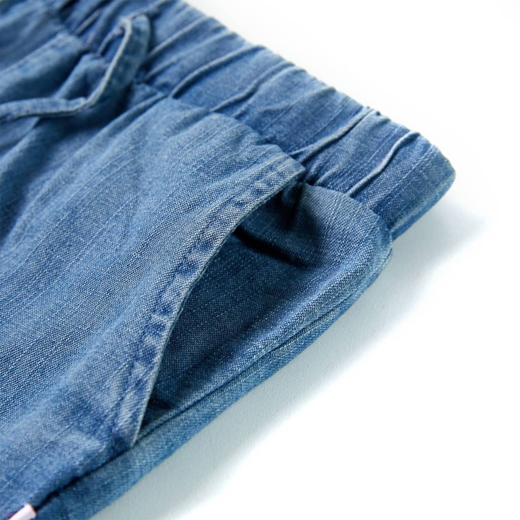 Short pour enfant taille 92 bleu denim - bleu, 92 (1 5-2 ans) - number 4.
