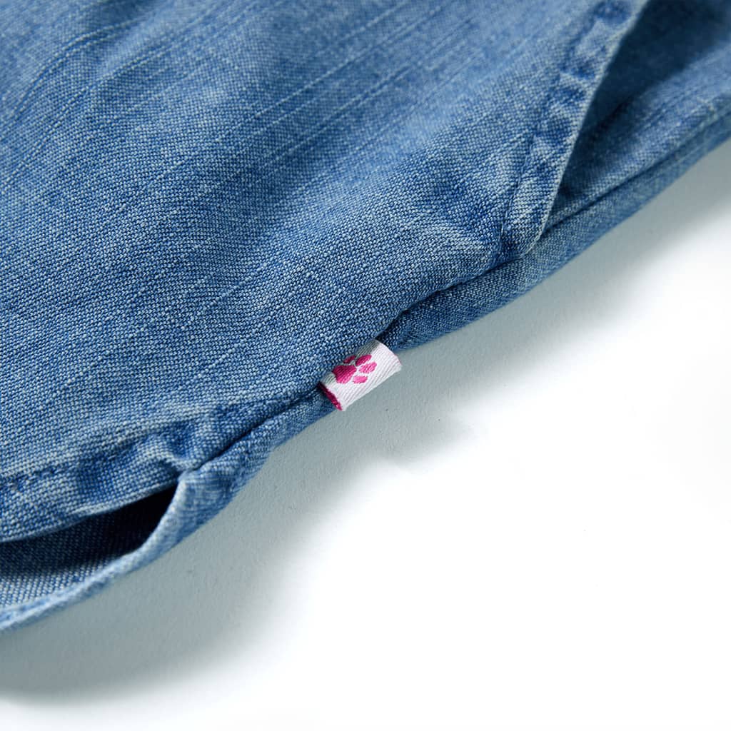 Short pour enfant taille 92 bleu denim - bleu, 92 (1 5-2 ans) - number 6.