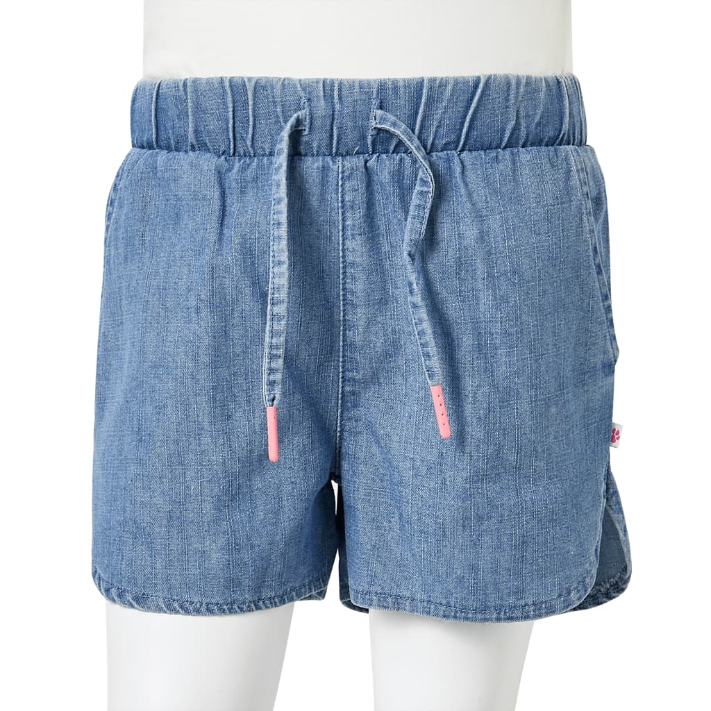 Short pour enfant taille 92 bleu denim - bleu, 92 (1 5-2 ans) - number 8.