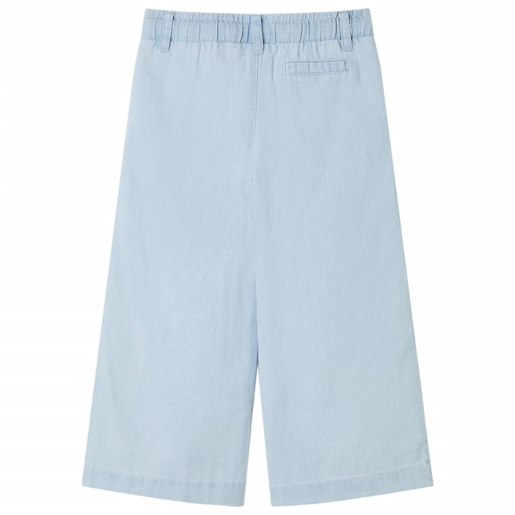 Pantalon pour enfant taille 92 bleu denim - bleu clair, 92 (1 5-2 ans) - number 2.