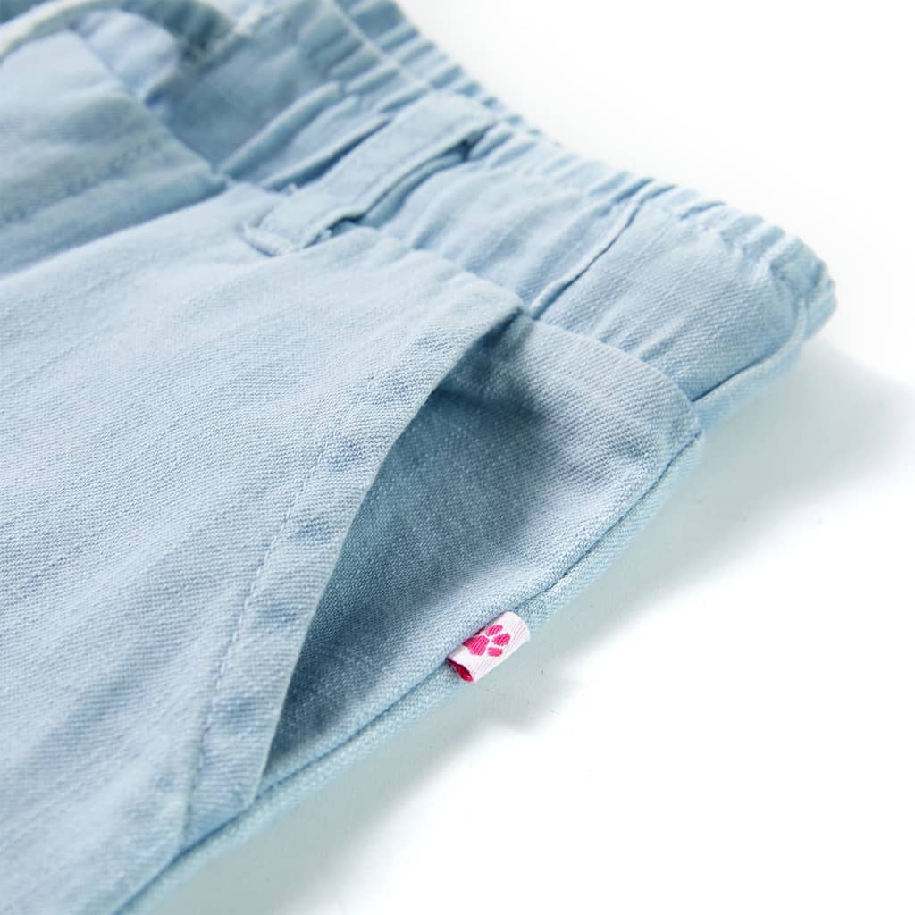 Pantalon pour enfant taille 92 bleu denim - bleu clair, 92 (1 5-2 ans) - number 4.