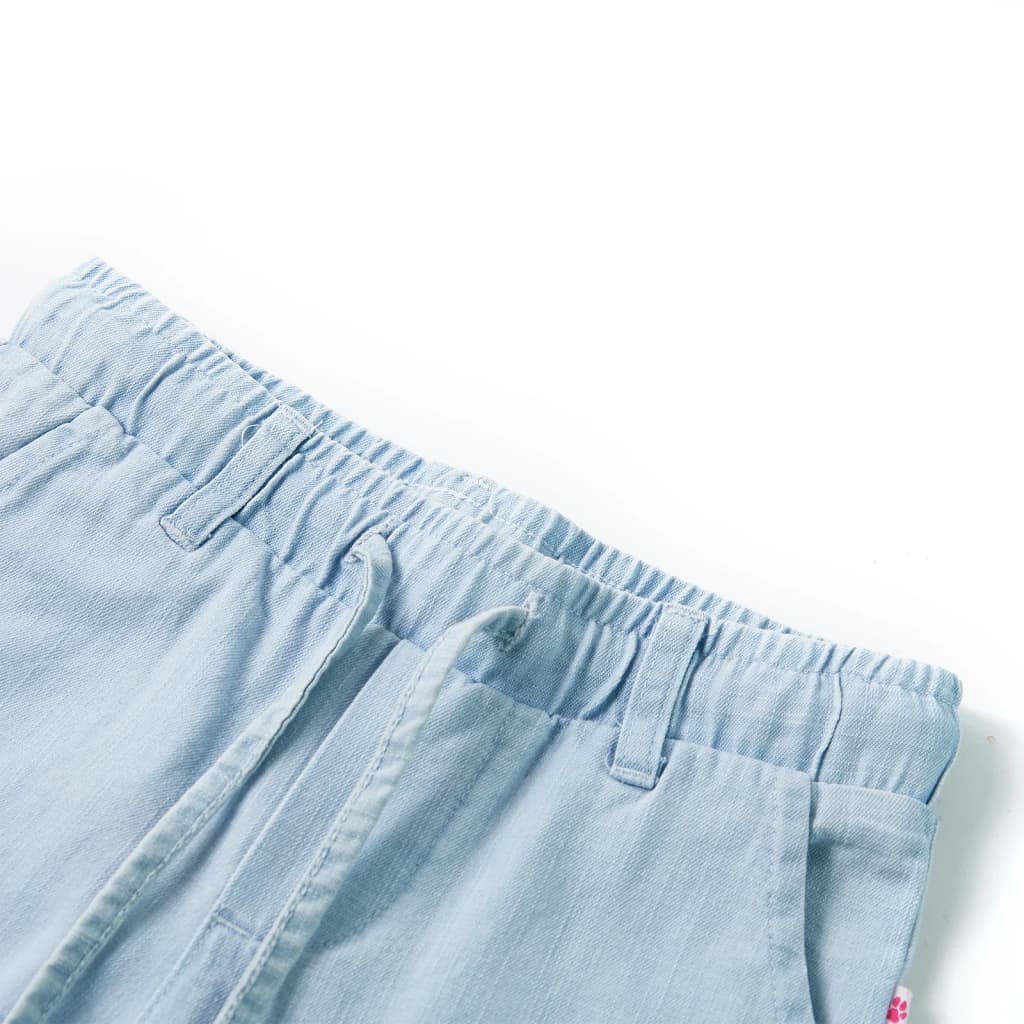 Pantalon pour enfant taille 92 bleu denim - bleu clair, 92 (1 5-2 ans) - number 3.