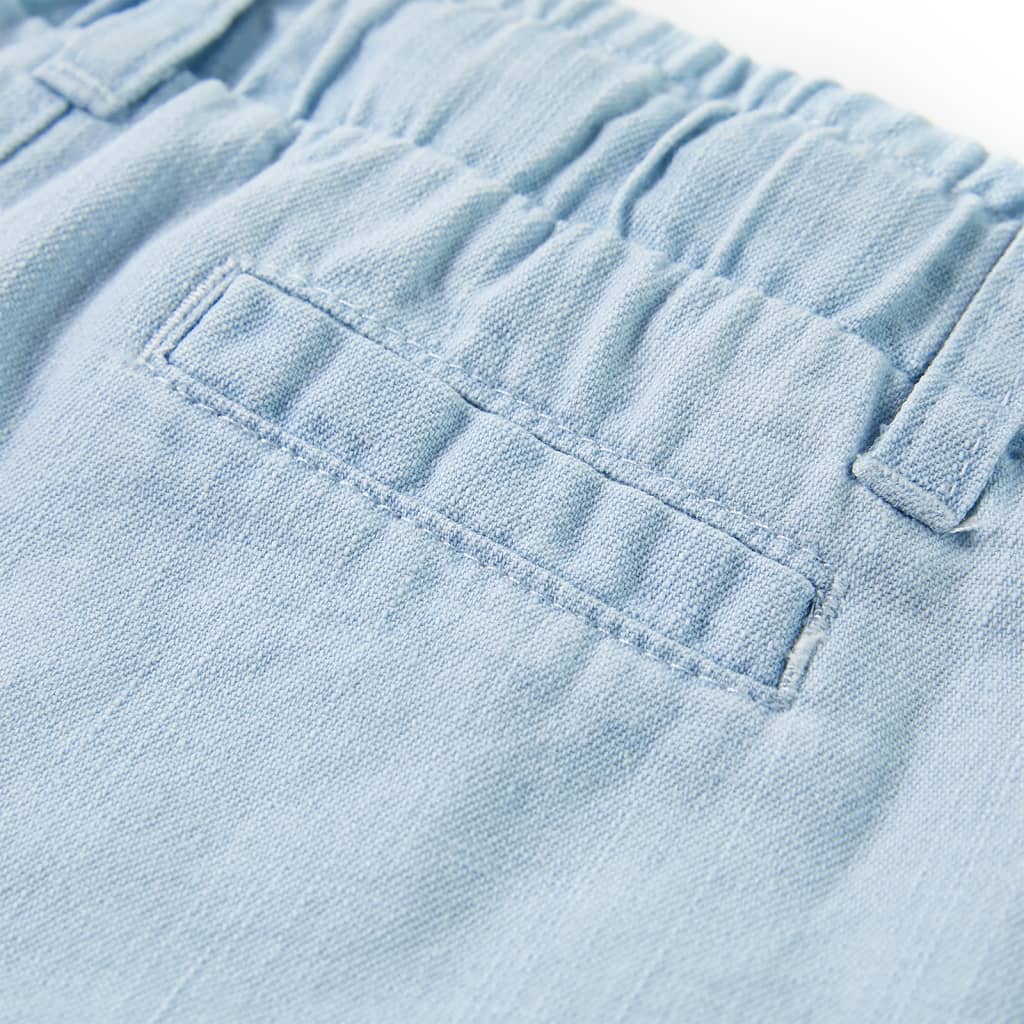 Pantalon pour enfant taille 92 bleu denim - bleu clair, 92 (1 5-2 ans) - number 6.