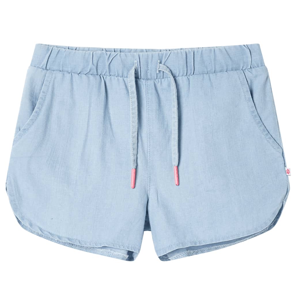 Short pour enfant taille 92 bleu denim - bleu clair, 92 (1 5-2 ans) - number 1.