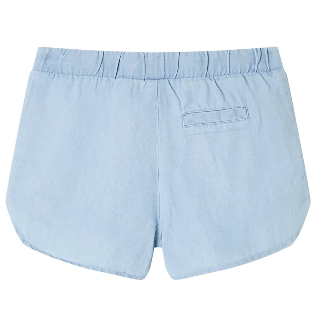 Short pour enfant taille 92 bleu denim - bleu clair, 92 (1 5-2 ans) - number 2.