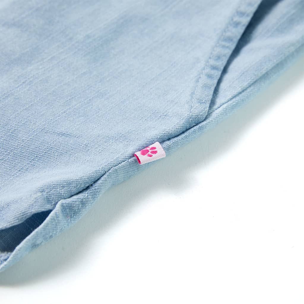 Short pour enfant taille 92 bleu denim - bleu clair, 92 (1 5-2 ans) - number 4.