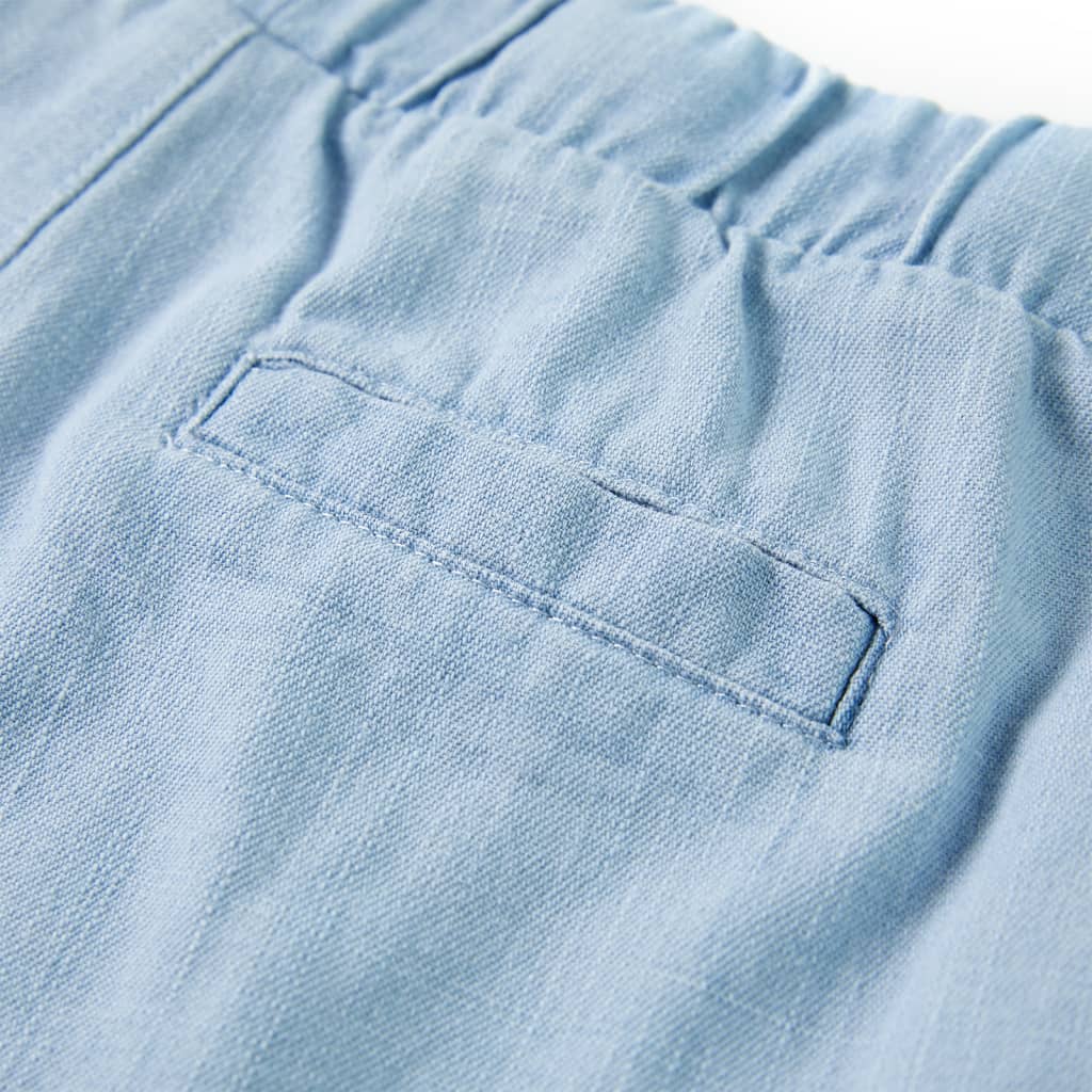 Short pour enfant taille 92 bleu denim - bleu clair, 92 (1 5-2 ans) - number 6.