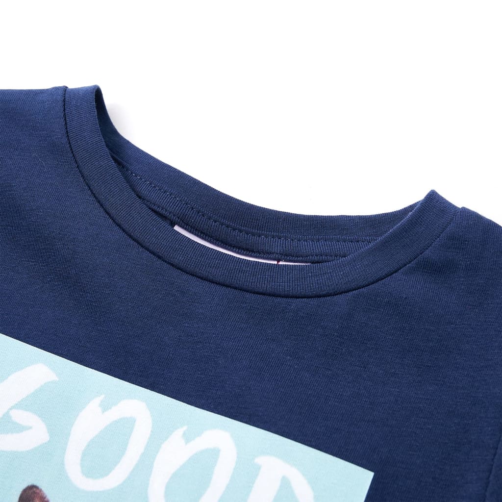 T-shirt pour enfant taille 92 - bleu marine, 92 (1 5-2 ans) - number 3.