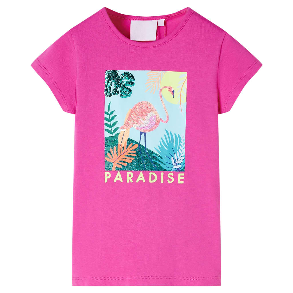 T-shirt pour enfant taille 92 rose - rose clair, 128 (7-8 ans) - number 1.
