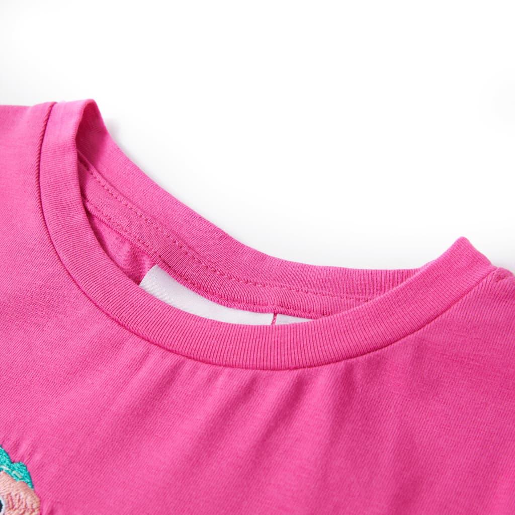 T-shirt pour enfant taille 92 rose - vert menthe, 116 (5-6 ans) - number 3.