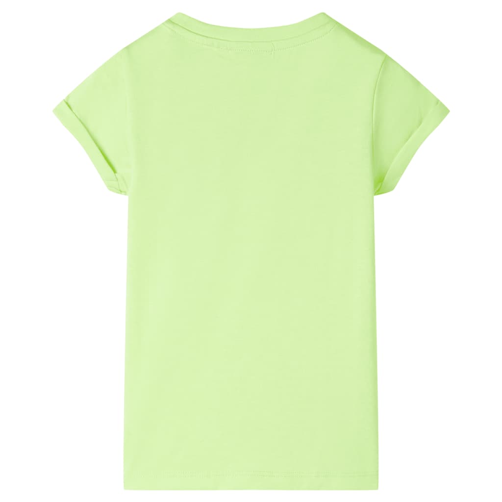 T-shirt pour enfant taille 92 jaune fluo - coloris naturel, 140 (9-10 ans) - number 2.