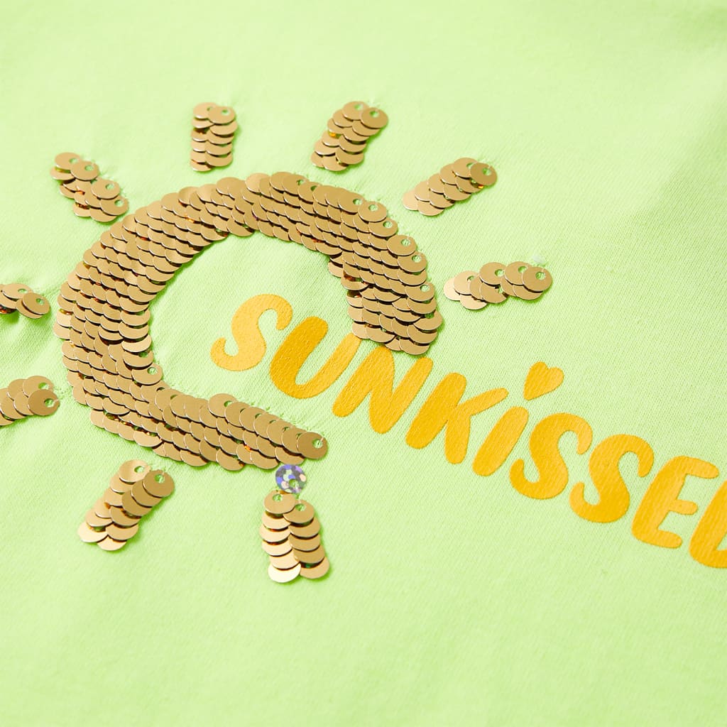 T-shirt pour enfant taille 92 jaune fluo - coloris naturel, 140 (9-10 ans) - number 4.