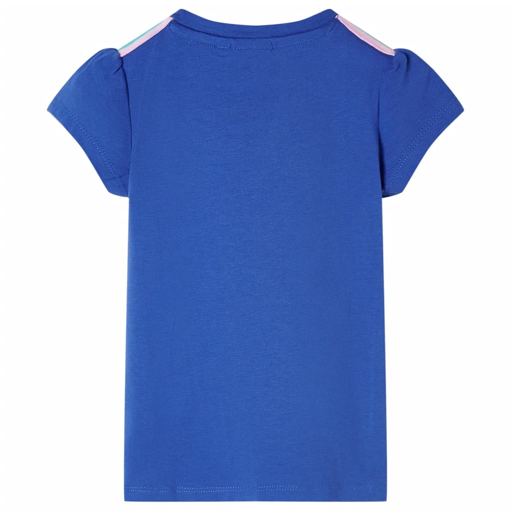 T-shirt pour enfant taille 92 bleu cobalt - vert menthe, 116 (5-6 ans) - number 2.