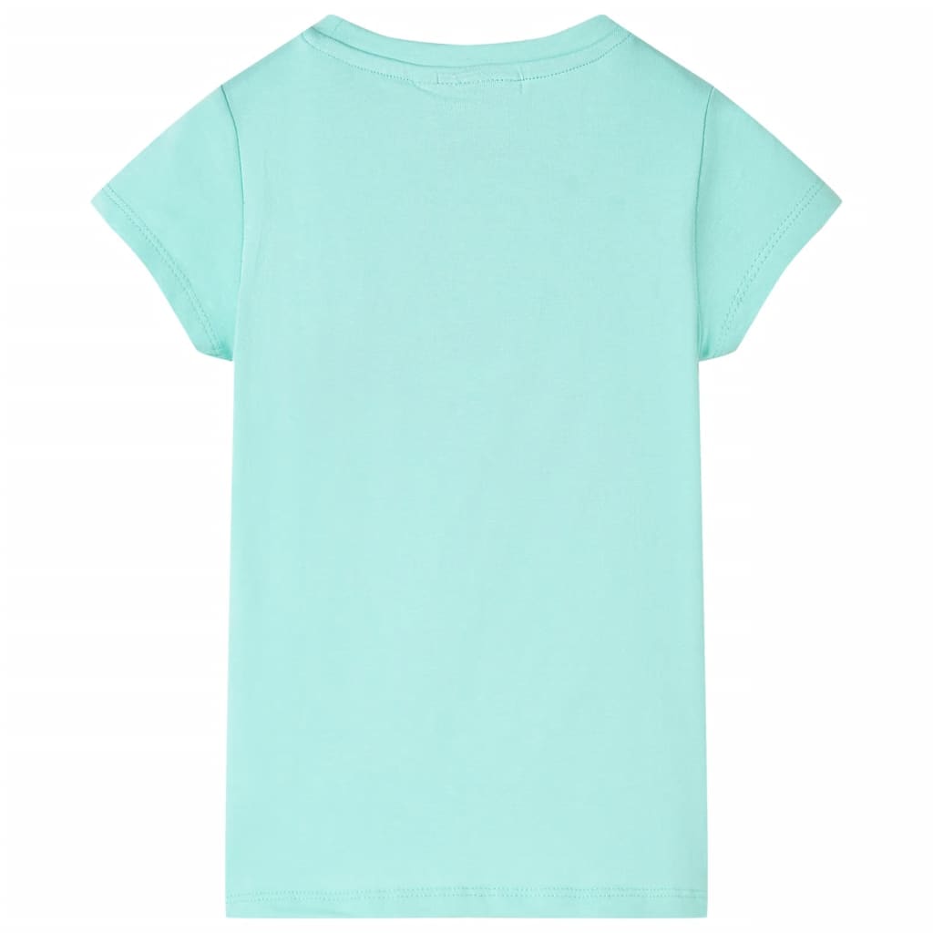 T-shirt pour enfant taille 92 vert clair - menthe, 92 (1 5-2 ans) - number 2.
