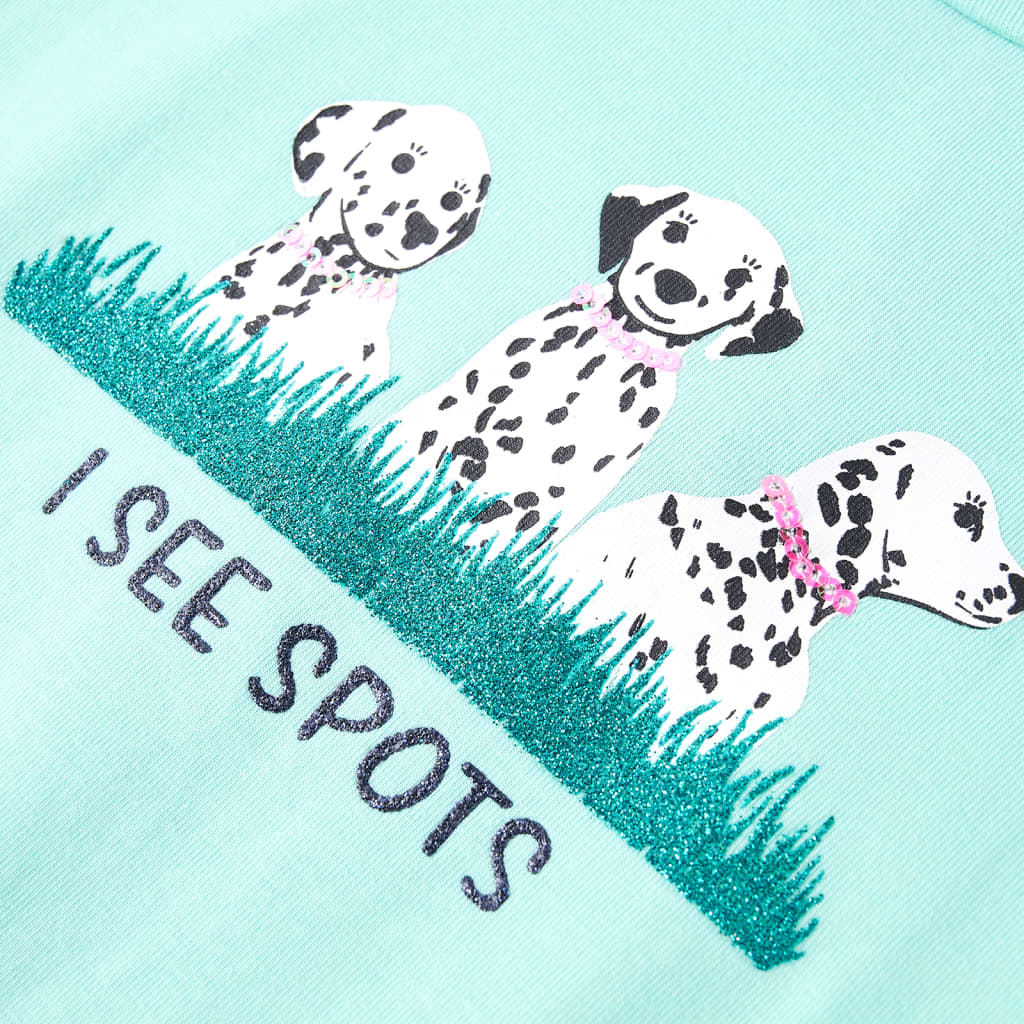 T-shirt pour enfant taille 92 vert clair - menthe, 92 (1 5-2 ans) - number 4.