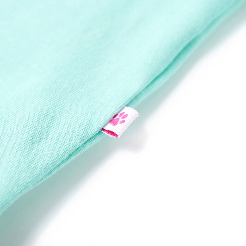 T-shirt pour enfant taille 92 vert clair - menthe, 92 (1 5-2 ans) - number 5.