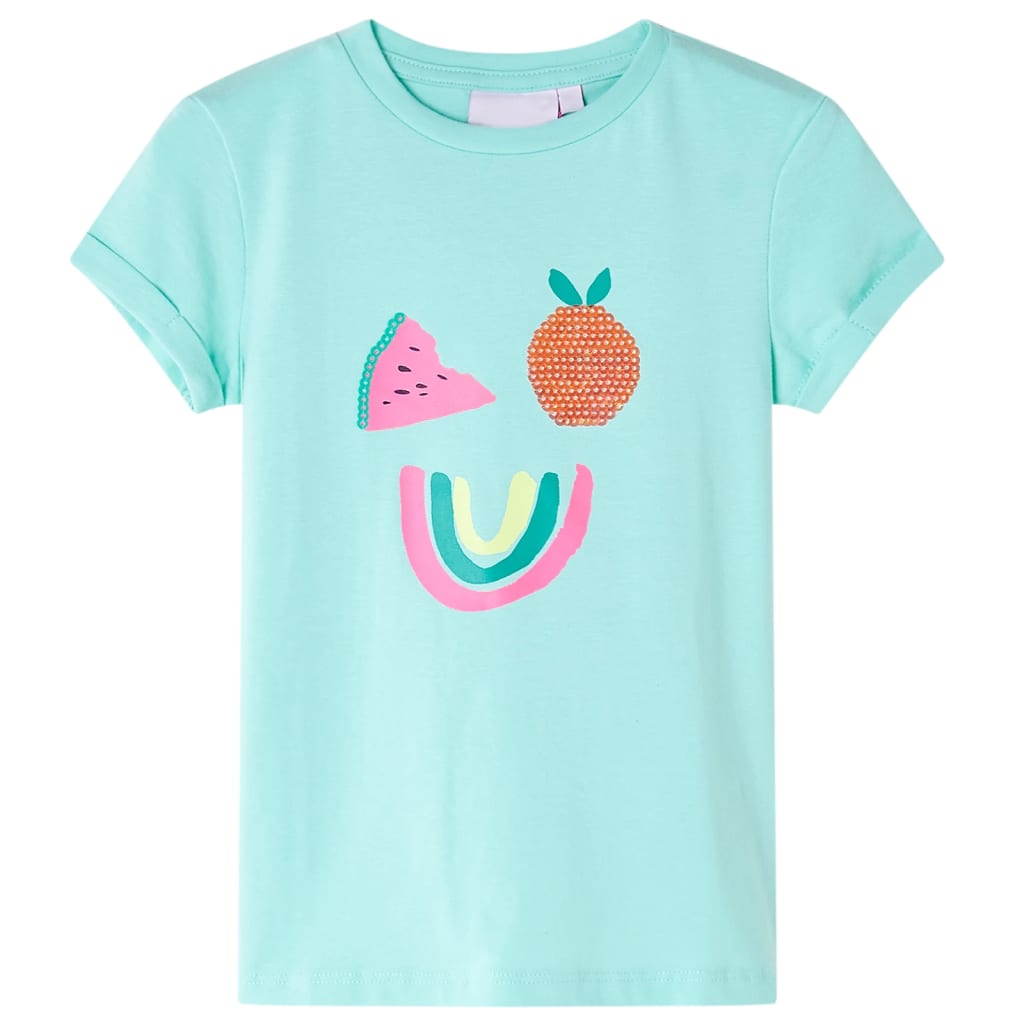 T-shirt pour enfant taille 104 - aqua, 104 (3-4 ans) - number 1.