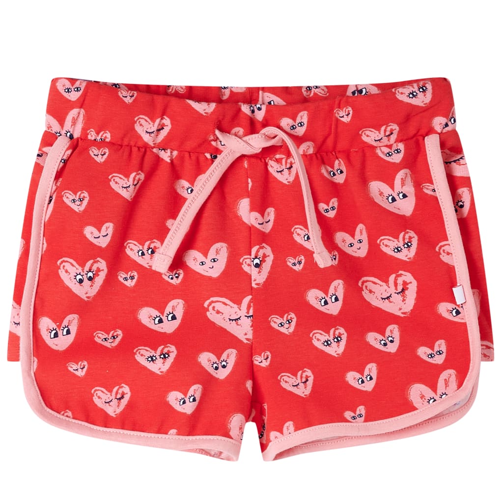 Short pour enfant taille 92 avec lacets rouge - 92 (1 5-2 ans) - number 1.