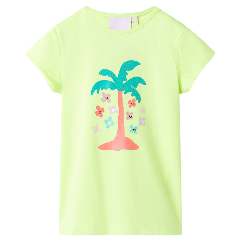 T-shirt pour enfant taille 92 - jaune, 92 (1 5-2 ans) - number 1.
