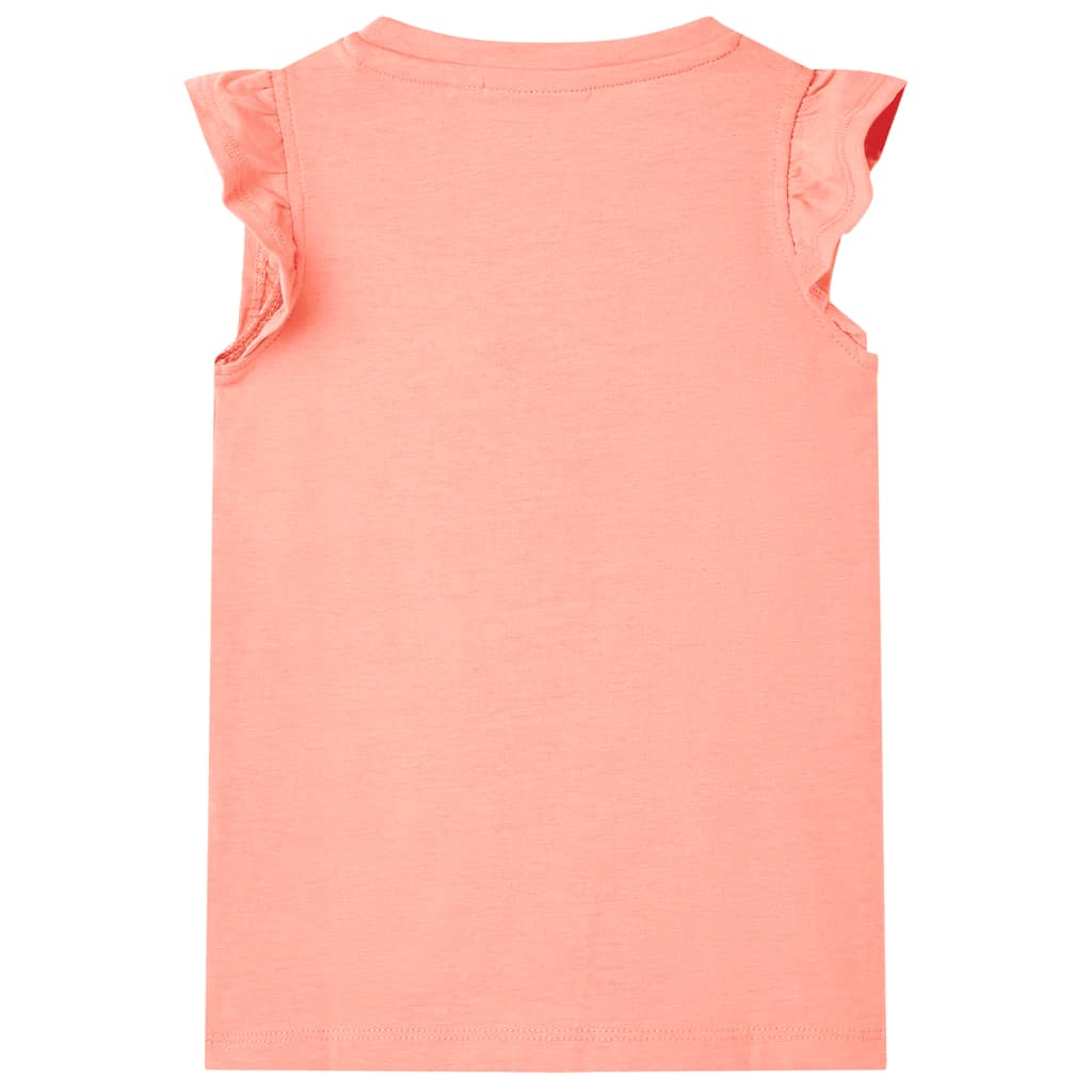 T-shirt pour enfant taille 92 couleur corail - rouge corail, 92 (1 5-2 ans) - number 2.