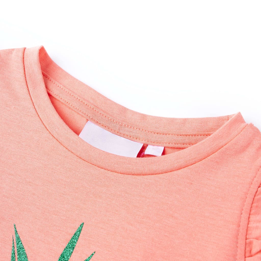 T-shirt pour enfant taille 92 couleur corail - rouge corail, 92 (1 5-2 ans) - number 3.