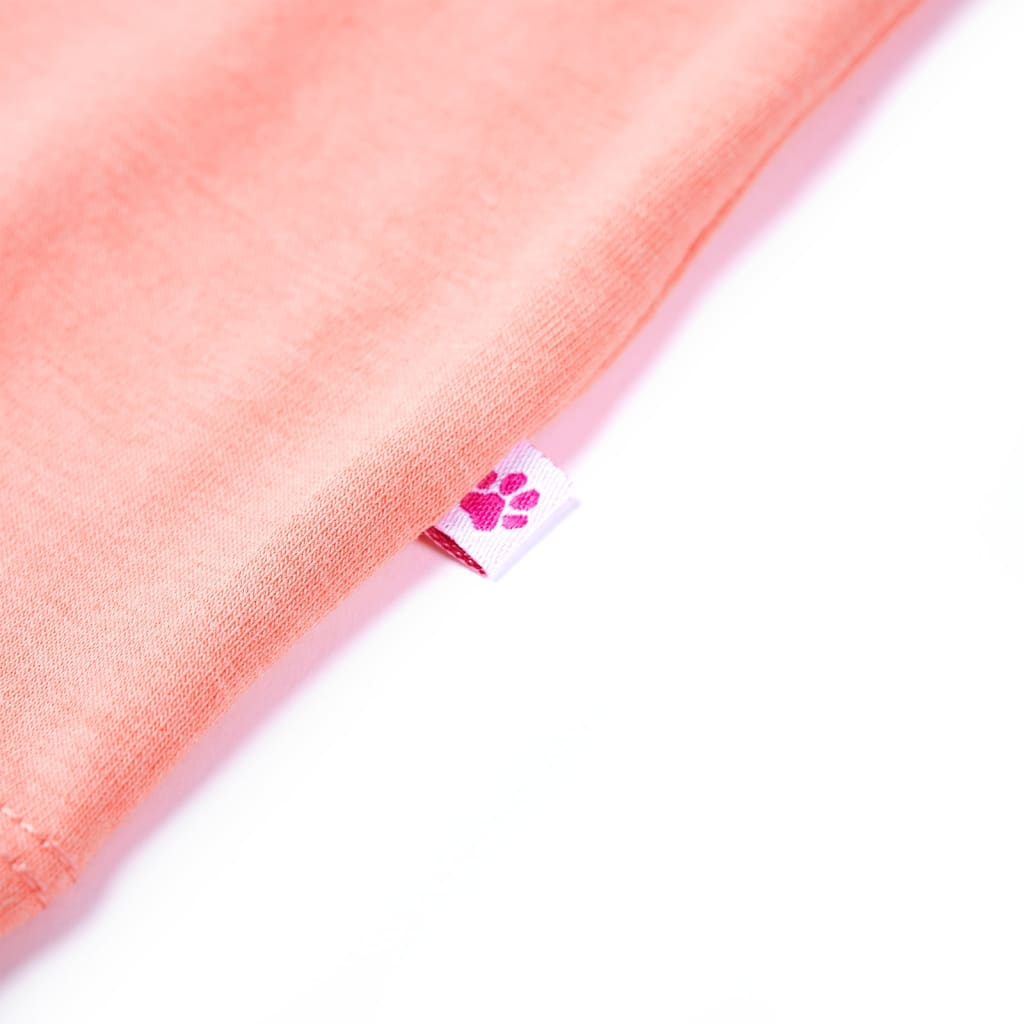 T-shirt pour enfant taille 92 couleur corail - rouge corail, 92 (1 5-2 ans) - number 6.