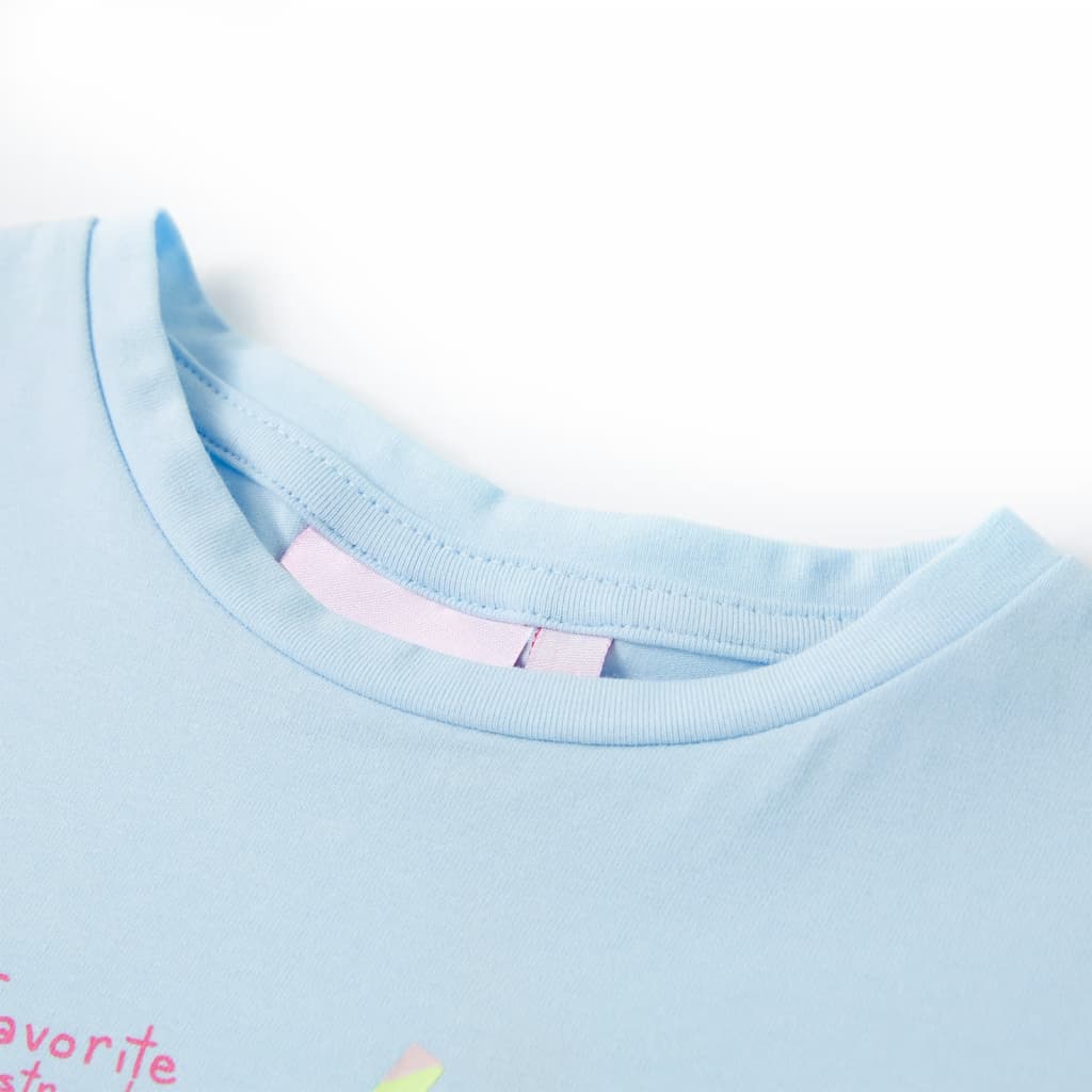 T-shirt pour enfant taille 92 bleu clair - bleu, 92 (1 5-2 ans) - number 3.