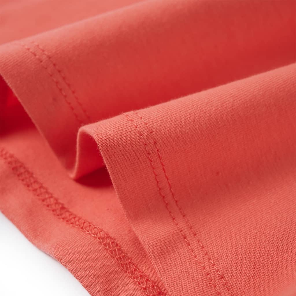 T-shirt pour enfant, taille 92, volants, corail - number 7.