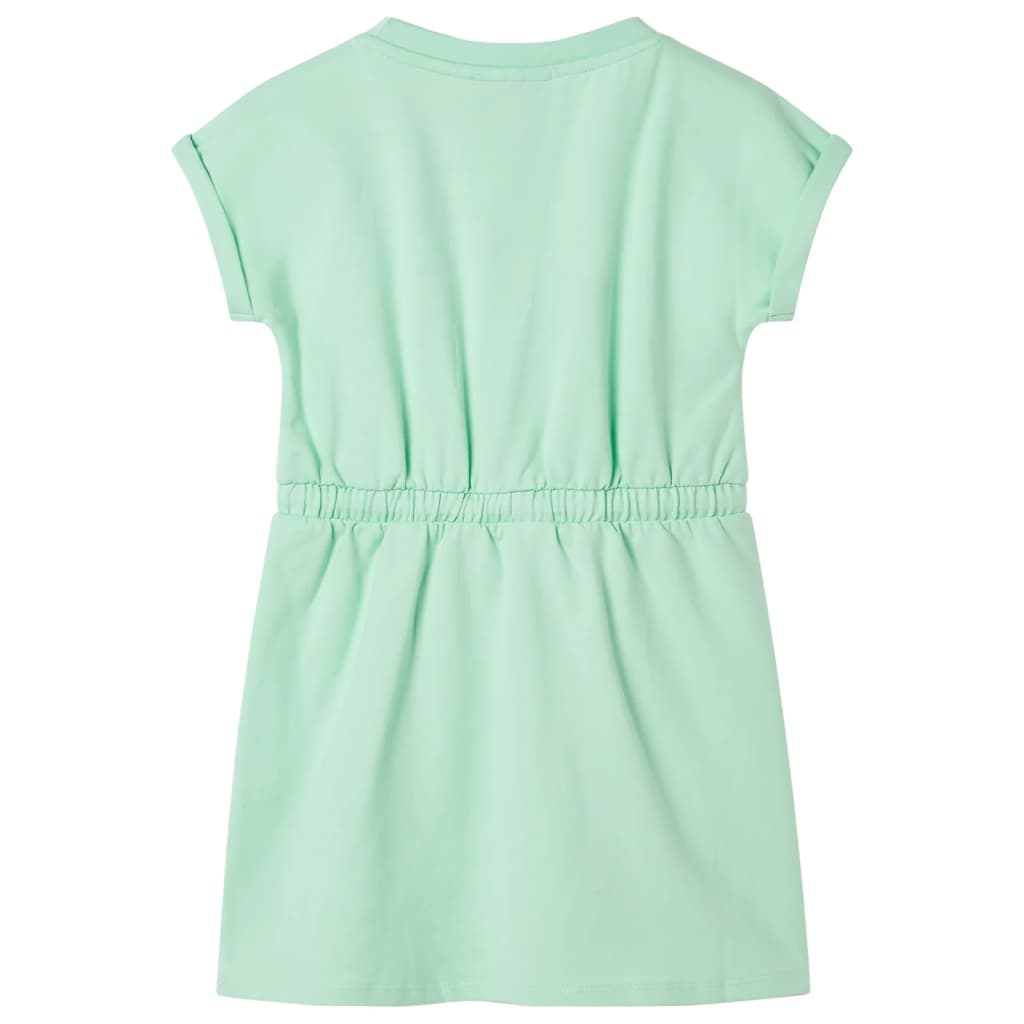 Robe pour enfant taille 140 avec dentelle vert clair - number 2.