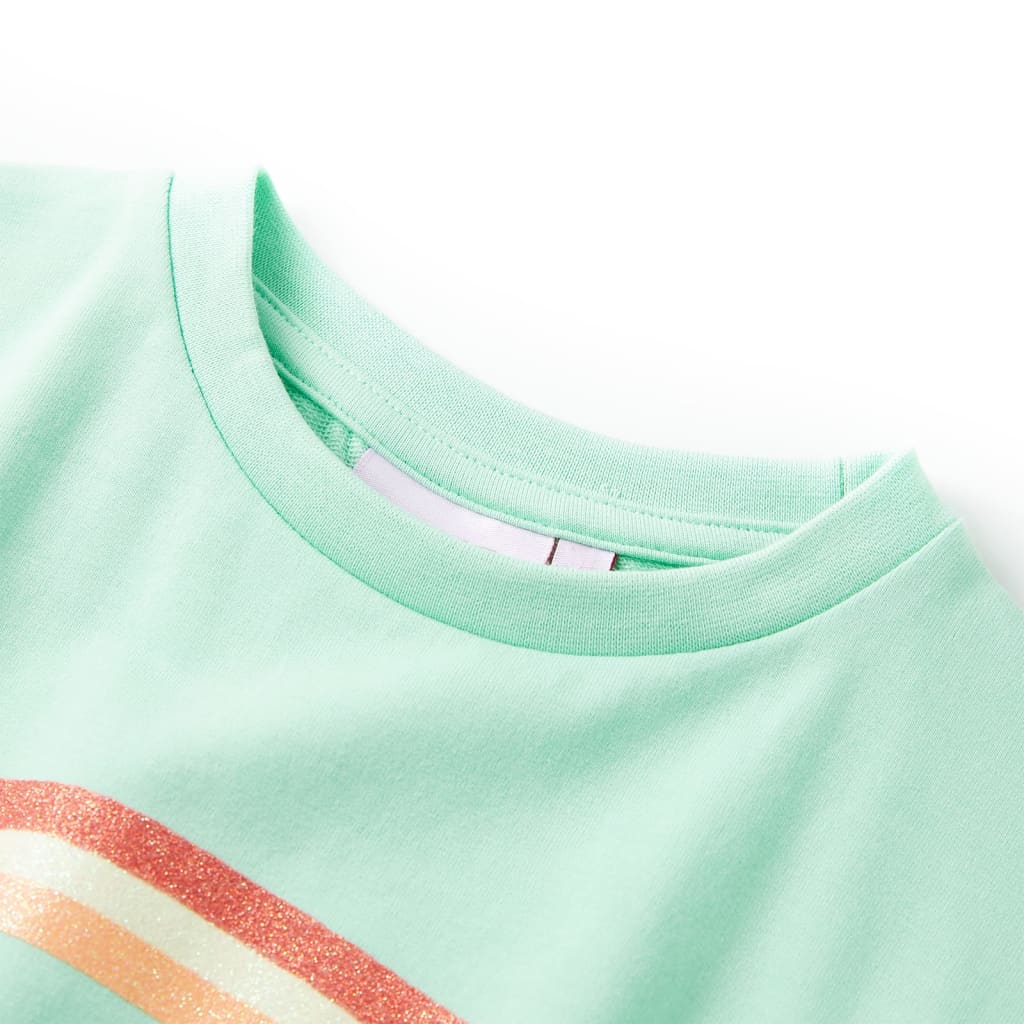 Robe pour enfant taille 140 avec dentelle vert clair - number 3.