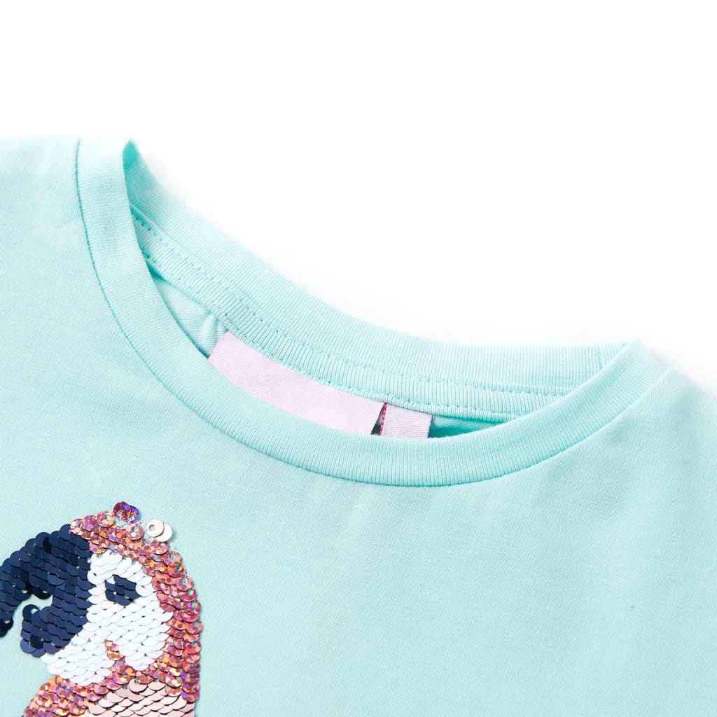 T-shirt pour enfant taille 92 bleu aigue-marine - aqua, 92 (1 5-2 ans) - number 3.