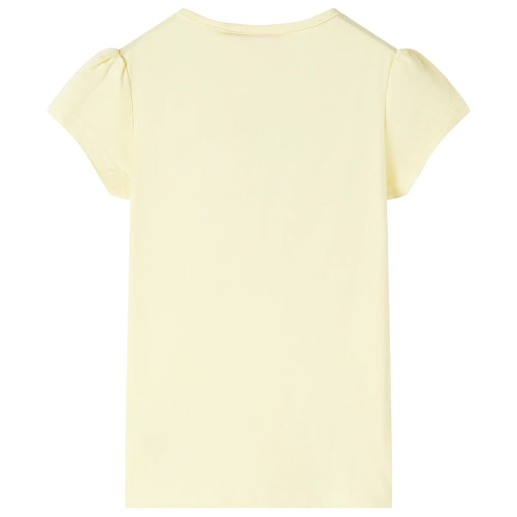 T-shirt pour enfant taille 92 jaune clair - jaune, 92 (1 5-2 ans) - number 2.
