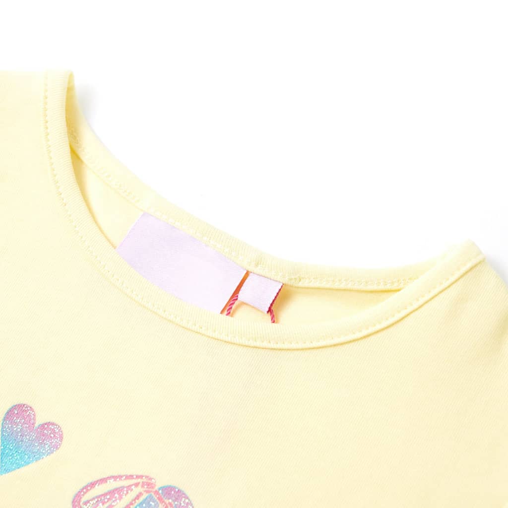 T-shirt pour enfant taille 92 jaune clair - jaune, 92 (1 5-2 ans) - number 3.