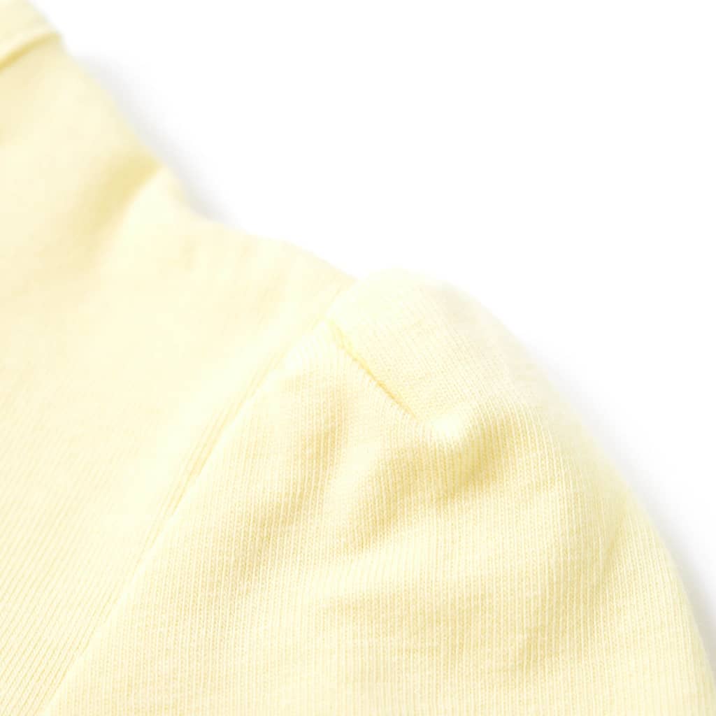 T-shirt pour enfant taille 92 jaune clair - jaune, 92 (1 5-2 ans) - number 5.