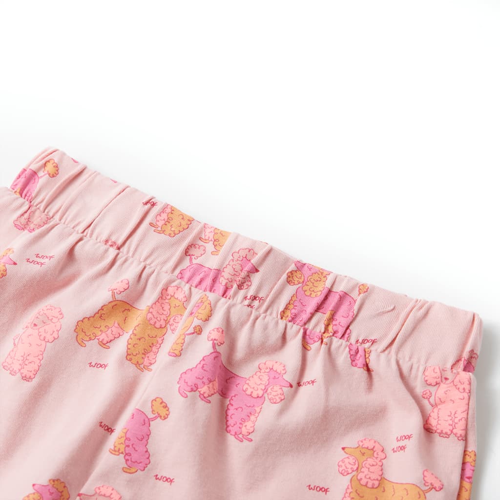 Pyjama pour enfant taille 92 manches courtes rose - 92 (1 5-2 ans) - number 11.