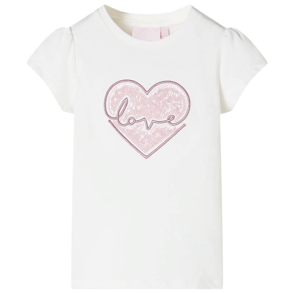 T-shirt pour enfant taille 92 écru - naturel, 92 (1 5-2 ans) - number 1.