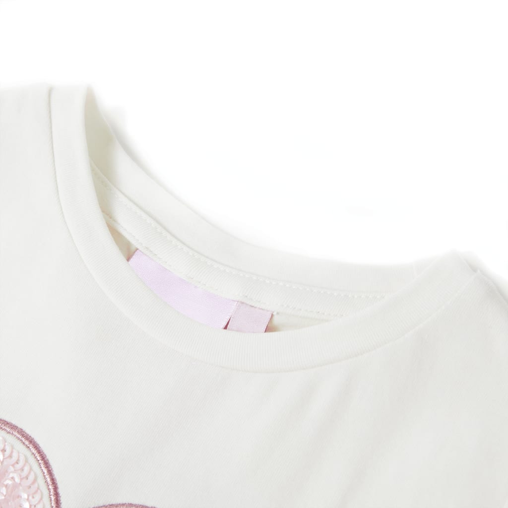 T-shirt pour enfant taille 92 écru - naturel, 92 (1 5-2 ans) - number 3.