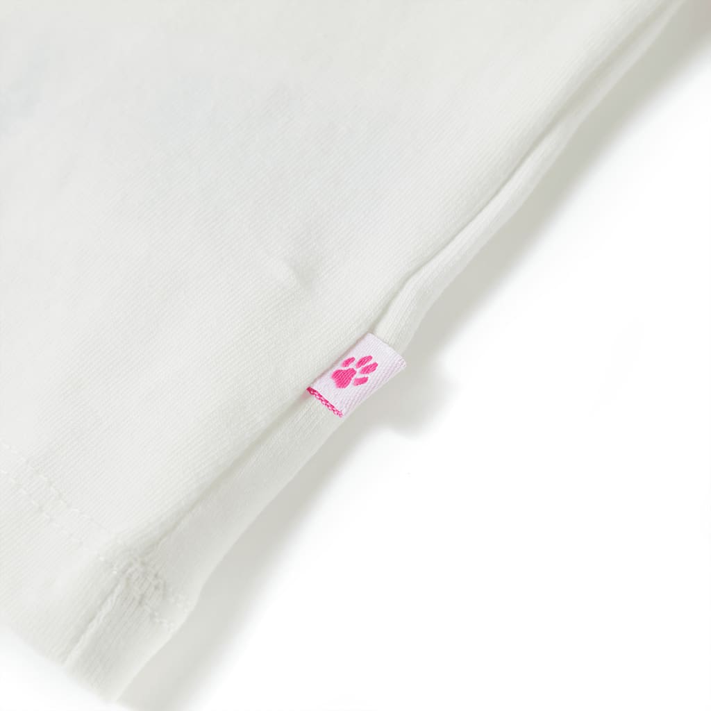 T-shirt pour enfant taille 92 écru - naturel, 92 (1 5-2 ans) - number 5.