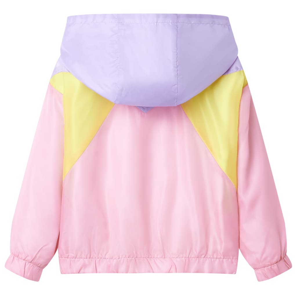 Veste à capuche pour enfant taille 92 fermeture éclair multicolore - rose, 92 (1 5-2 ans) - number 2.